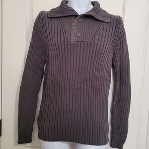 Zara Man Basic Ribbed Knit Sweater, Sz L, EUC